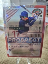 Ryan Clifford 2024 Panini Prospect Edition Prospect Ticket Holo Red Cracked Ice 