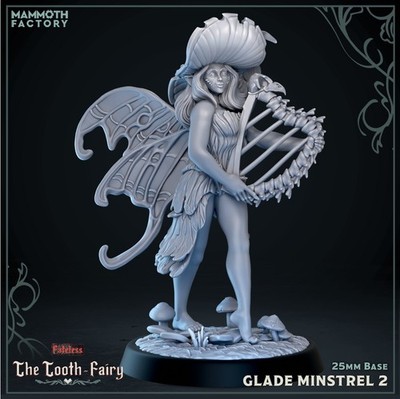 Glade Minstrel - Fairy Bard - Pose 2 | Mammoth Factory | D&D | 25mm
