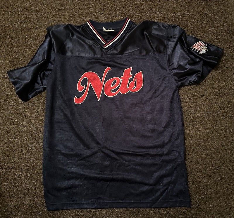 Vintage New Jersey Nets Warm Up Jersey NBA Brooklyn