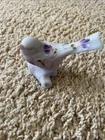Fenton Blue Burmese Bird On A Log! Signed By Artist! Gorgeous Piece!