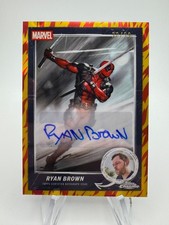 2025 Topps Chrome Deadpool RYAN BROWN Human Torch Comic Book Artist Auto /39