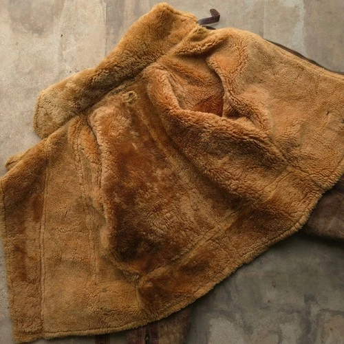 Vintage 1930s Brown Irvin Flight Jacket 40 WW2 RAF Shearling Sheepskin image 11