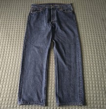 Vintage 90s Levis 501XX Denim Jeans Mens Fits 34x30 Made In USA Button Fly Dark