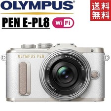 Olympus PEN E-PL8 Mirrorless Camera Kit 14-42mm White Used Tested From Japan