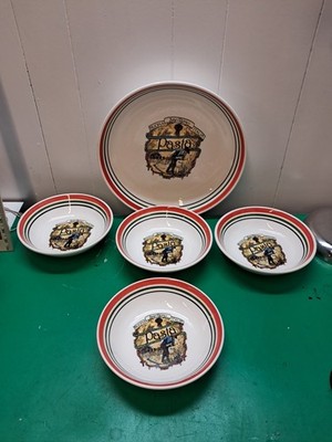 HiMARK Buona San Remo Italy - 13'' Serving Bowl &4 Individual Pasta Bowls Read