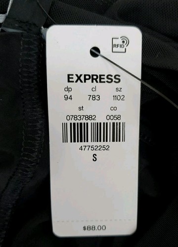New Express Mesh Crew Neck Long Sleeve Maxi Dress Black Size Small - Picture 6 of 7
