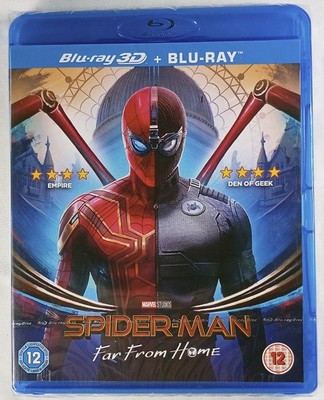 Spider-Man: Far From Home 2019 New 3D + 2D Blu-ray Movie Region-Free UK Release