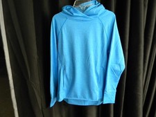 Champion Hooded Pullover Women's Athletic Hoodie Full Length Pocket -Bright Blue