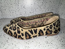SKECHERS Cleo Claw Some Womens Sz 8 Shoes Leopard Print Stretch Fit Ballet Flats