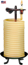 Vela vertical Candle by the Hour 80 horas, cera de abejas natural ecológica con Co