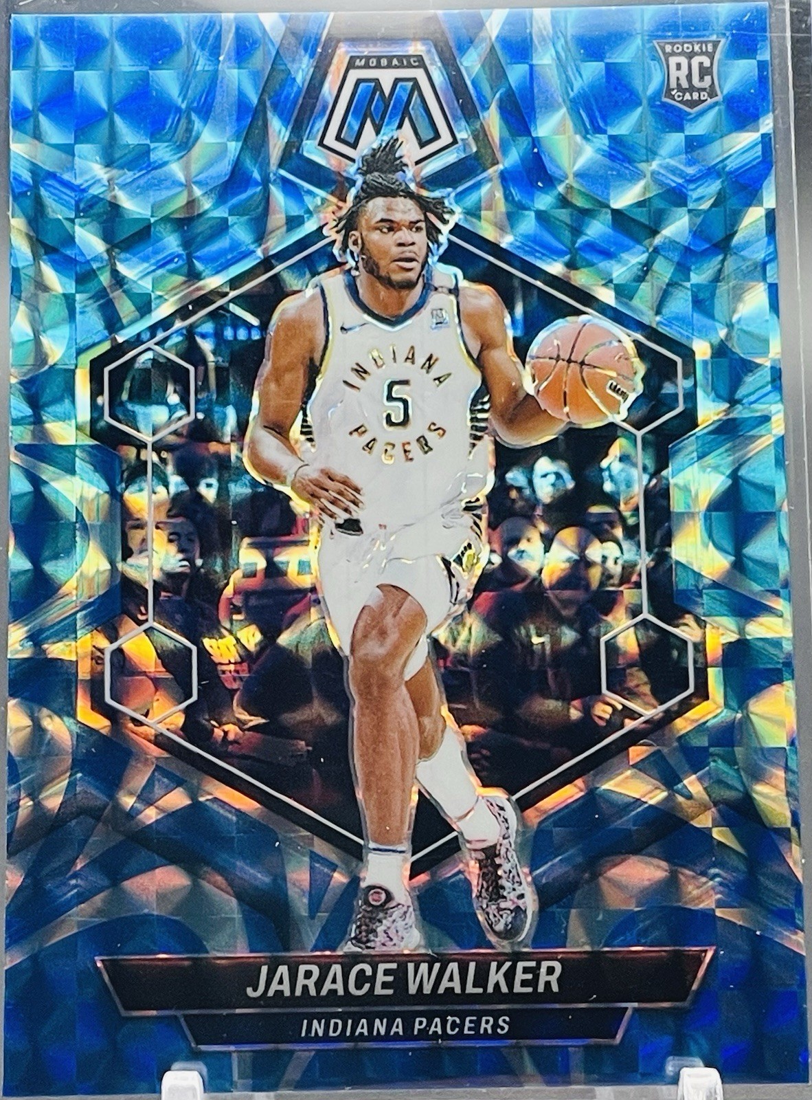 2023 Panini Mosaic - Reactive Blue Prizm #210 Jarace Walker (RC)