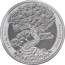 2025 Germania 1 Ounce Silver 5 Mark Mythical Forest Yggdrasil BU OGP COA - ST...