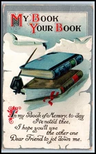 Postcard Book Of Memory Today I've Noted Thee   C61