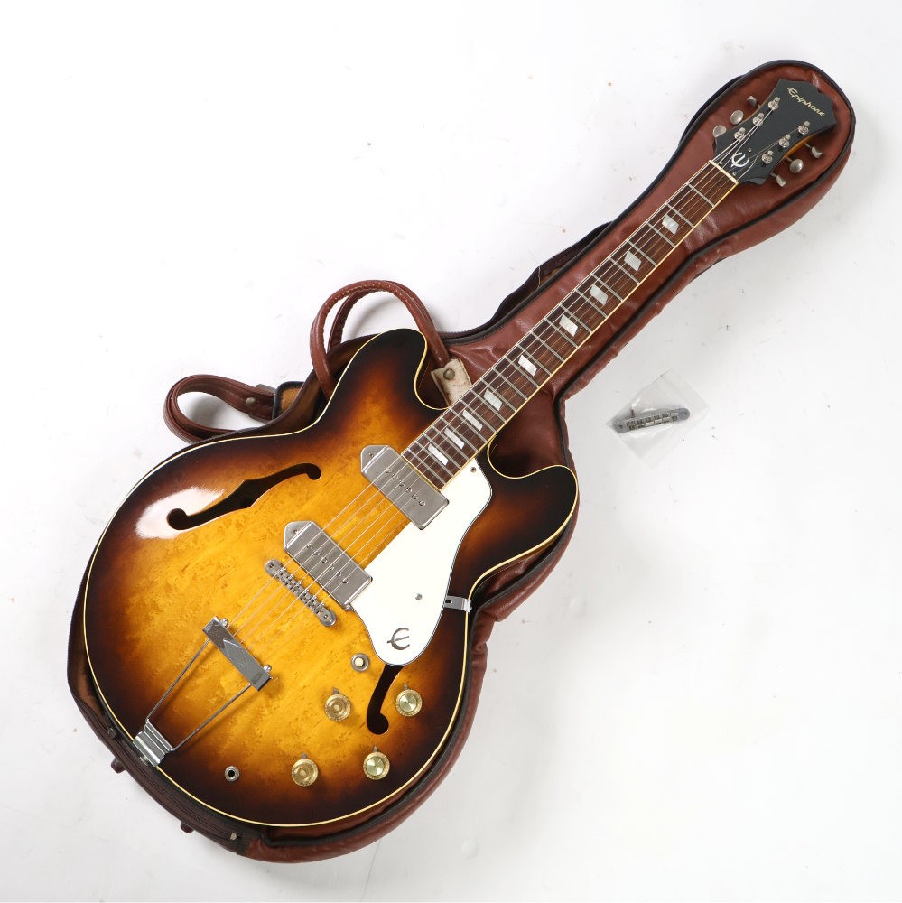Epiphone Electric Guitar Casino Blue Label Sunburst 1970S Made In Japan *Um83