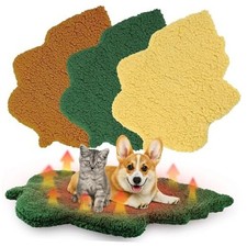 3 Pack Self Warming Cat Dog Bed Leaf Shape Self Large-19"x29" Mixed Colors