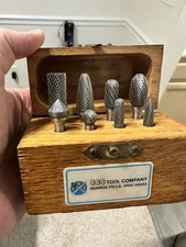 Vintage SGS Tool Company Carbide Burr Set in Wooden Case – Vintage Rotary Files