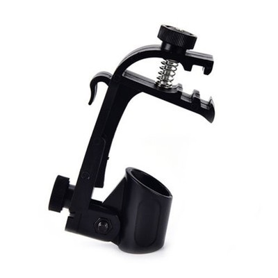 Mikrofon-Clip Mikrofonklemme Metall SM57 für Perkussion schwarz 0.87 inch