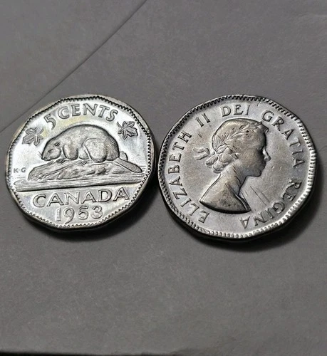 1953 Canada 5 Cents — photo from another recent sale