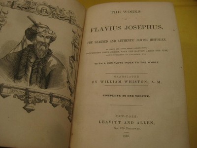 1860 New York ALL IN 1 The works of Flavius Josephus translated by