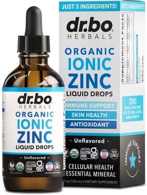 Zinc Supplements Liquid Drops Organic - Pure 4 Fl Oz (Pack of 1) 