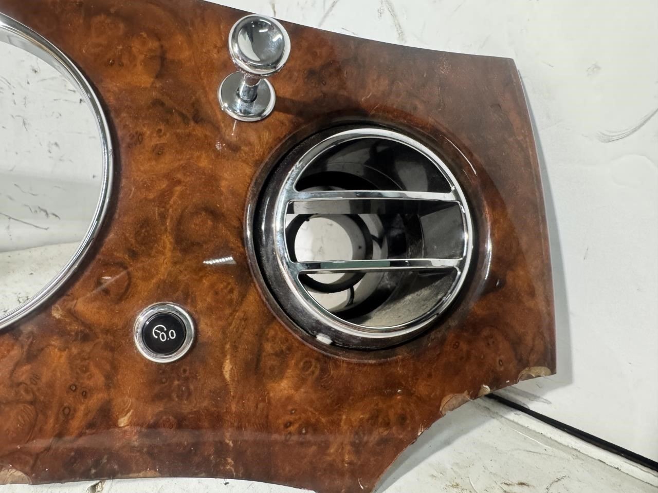 2016 Bentley Mulsanne Gauge Cluster Bezel Panel (Wood Damaged) OEM