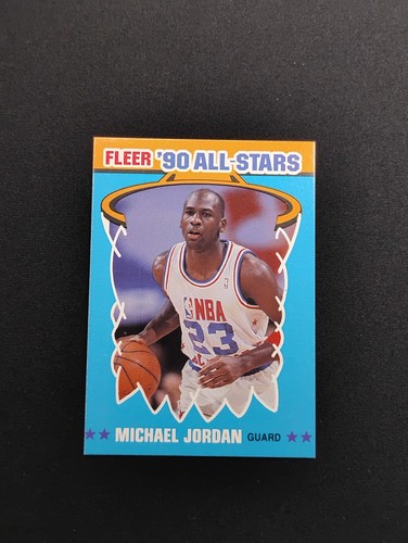 1990 Fleer All-Stars #5 MICHAEL JORDAN 🏀 MINT CENTERED RARE CONDITION - Picture 3 of 12