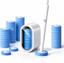 Disposable Toilet Cleaning System with 24 Refills, Toilet Wand Kit with Holder,