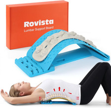 Premium Back Stretcher for Lower Back Pain Relief 4-Level Adjustable Lumbar Su
