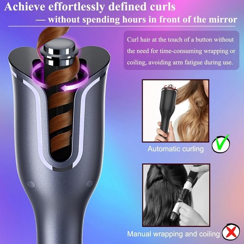 Hair Curler, Curling Wand, Curling Tongs, 4 Speed Adjustable Temperature - Picture 4 of 12