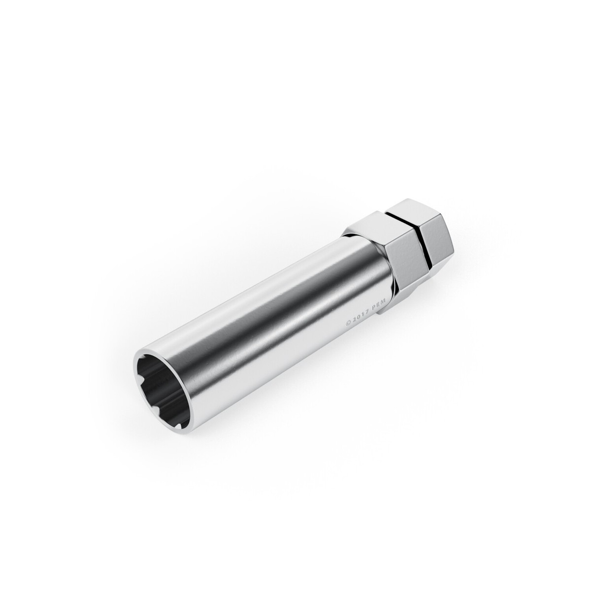 1) Chrome Socket Key Tool for 7 spline Lug Nuts | 19mm, 3/4