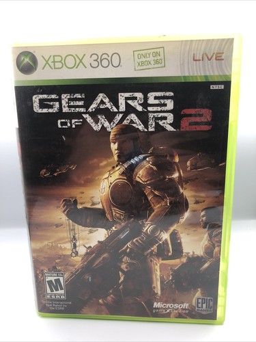 Gears Of War 2 Microsoft XBOX 360 2008 No Manual - Picture 2 of 3