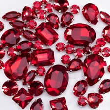 Crystal Rhinestone Glass Stones Claw Rhinestones DIY Clothes Decors 50Pcs/Pack