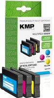 Kmp Multipack H101V Cyan, Magenta, Gelb Tintenpatronen Ersetzen Hp Officejet Pro