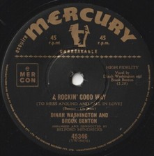 D. WASHINGTON/B. BENTON 45: ROCKIN' GOOD WAY/I BELIEVE AUSSIE  MERCURY 45346  NM