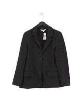 Part Two Women's Blazer Uk 10 Grey Polyester With Elastane, Viscose Overcoat