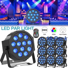 4in1 12 LED PAR Can Lighting Stage Light RGBW DMX Club DJ Disco Party Show Light