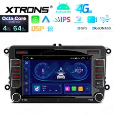XTRONS Android 14 4+64G 7" UI Car Stereo Radio GPS CarPlay USB For VW Golf Jetta