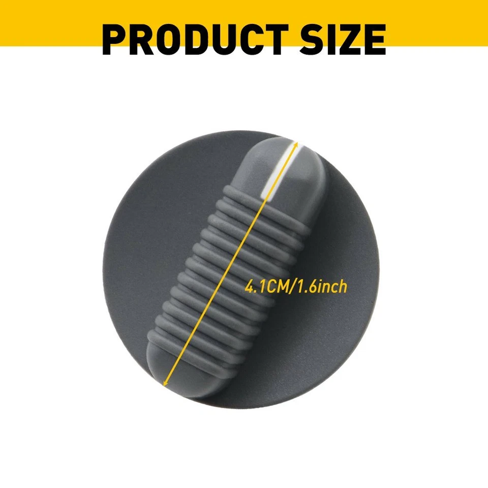 4pcs Ajusta 1995-1997 Chevrolet Blazer/S10 Perilla de Control de CA Delantera Negra Devolución Gratis Foto 4 de 4