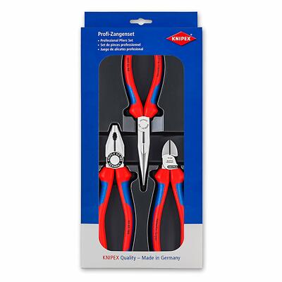 Knipex 3pc Assembly Pliers Set - (03 02 180+70 02 160+26 12 200) - 00 20 11