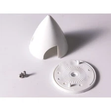 1.5" Nylon Spinner with Alloy Backplate White Color for Electric RC Airplane