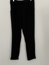 SALE Guess Los Angeles Women's Pants Black Pull On Stretch Cuffed Hem Size Med