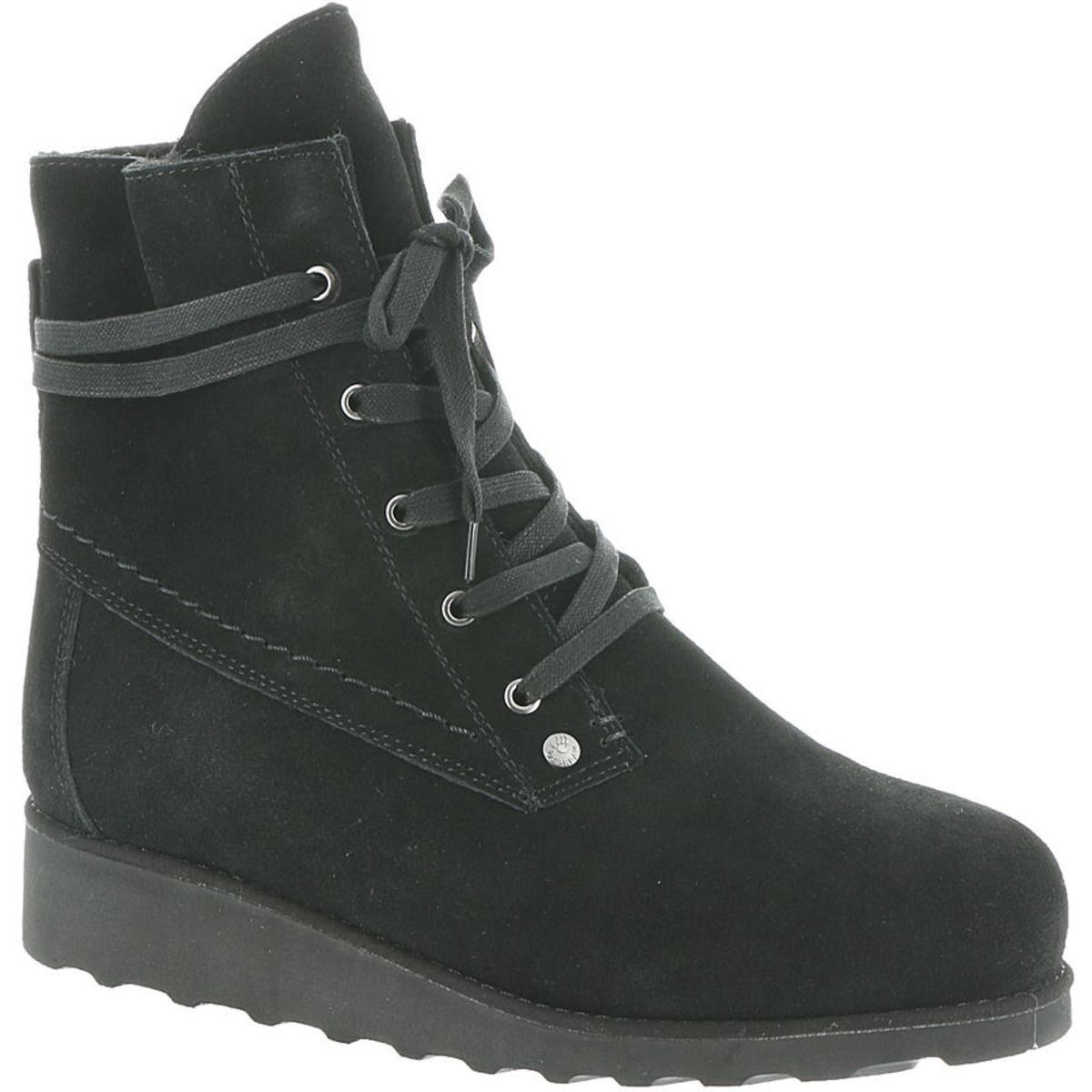 Bearpaw Womens Krista Wide Black Winter Boots Shoes 8 Wide (C,D,W) BHFO