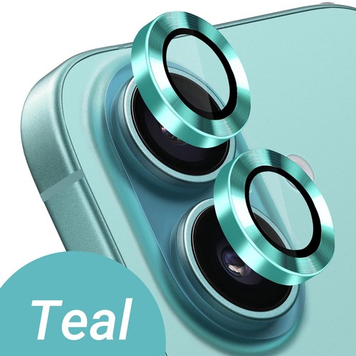 Für iPhone 16 15 Pro Max Plus Metall Ring Hartglas HD Kamera Linse Schutz - Bild 18 von 26