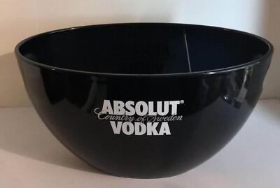 Absolut Vodka Kühler, Flaschenkühler, Eiskühler, Eisbox, Bar, Party, schwarz Neu