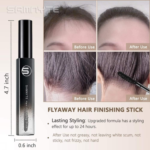 Hair Finishing Stick, 2 Pack - 0.7 Fl.Oz Hair Mascara for Taming Flyaways, Not-G - Picture 5 of 12