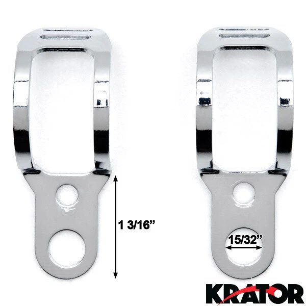 Montaje de horquilla de señal de giro de 30-37 mm para Kawasaki Eliminator BN 125 250 600 900 Foto 3 de 4