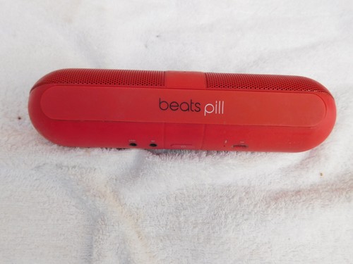 Beats By Dre Pill Portable Wireless USB Speaker - Red - FOR PARTS OR REPAIR - Picture 2 of 5