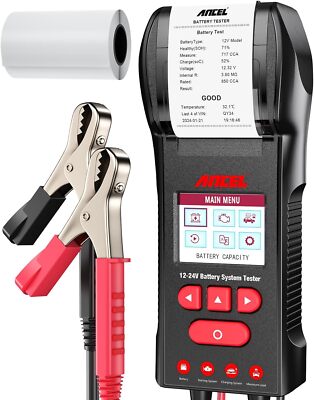 Ancel BST600 Car Battery Load Tester 24V 12V Charging Charging System Analyzer