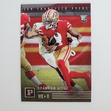 2020 Panini Chronicles Brandon Aiyuk #PA-17 San Francisco 49ERS Rookie Card RC. rookie card picture
