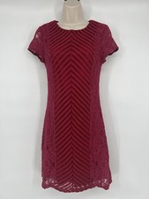 Women’s Spense Lace Body Con Dress Red Size Small
